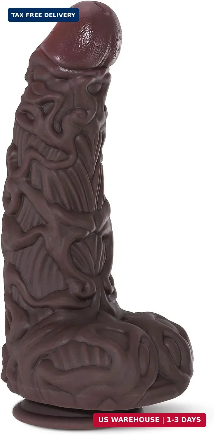 12.4 Inch Huge Monster Dildo, 2.5” Diameter Giant Fantasy Dildos, Thick and Lon