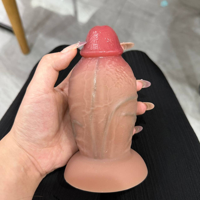 Realistic Thick Dong Silicone Anal Butt Plug Dildo G-spot Massager for Men Women