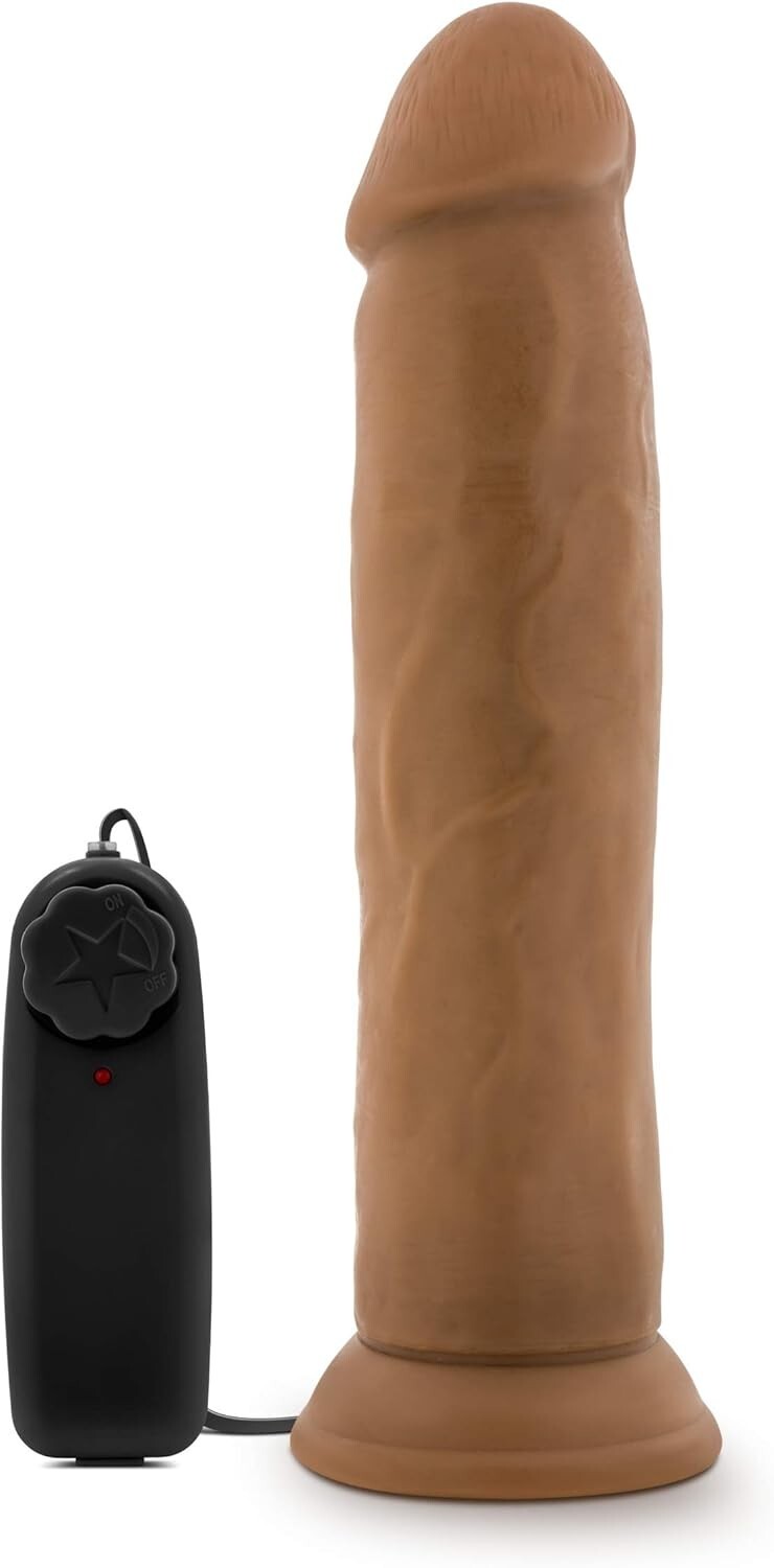 Eden 9″ Realistic Vibrating 2″ Thick Dildo Cock with Suction Cup Adult Sex Toy