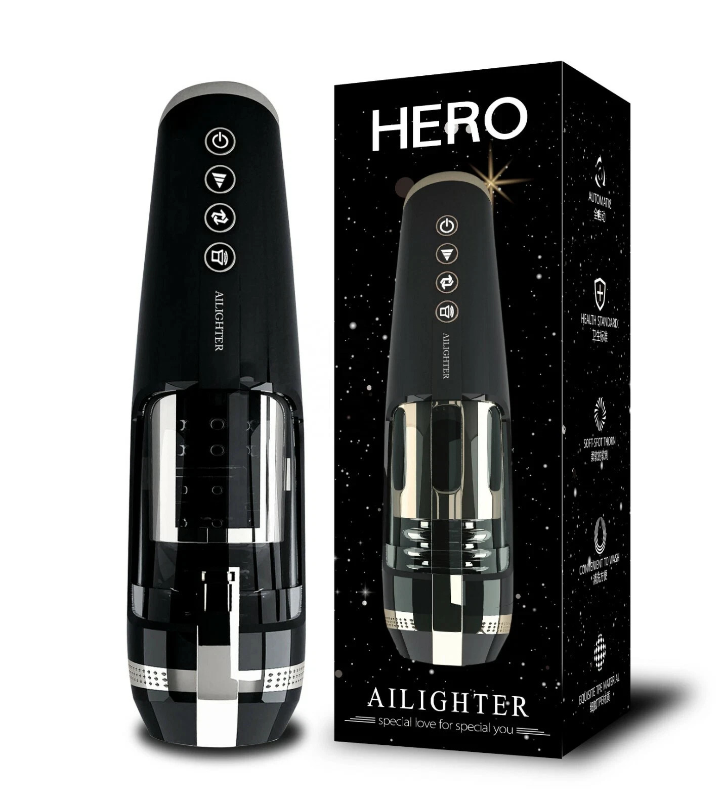 Male Masturbaters Automatic Telescopic Sex cock Heating Sex Maturbator HEATING