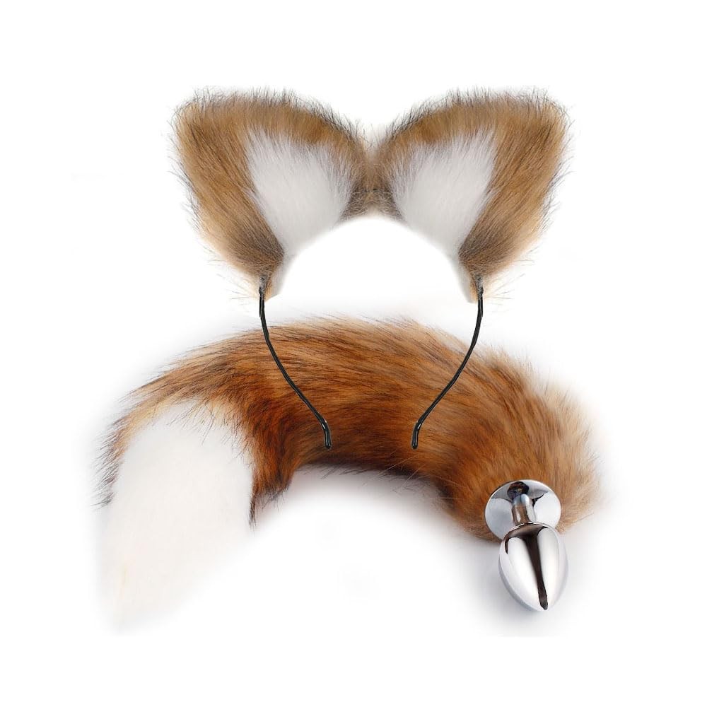 Ooiixx Butt Plug Fox Tail Cosplay Anal Plug Anal Butt Plug Adult Sex Toys for…