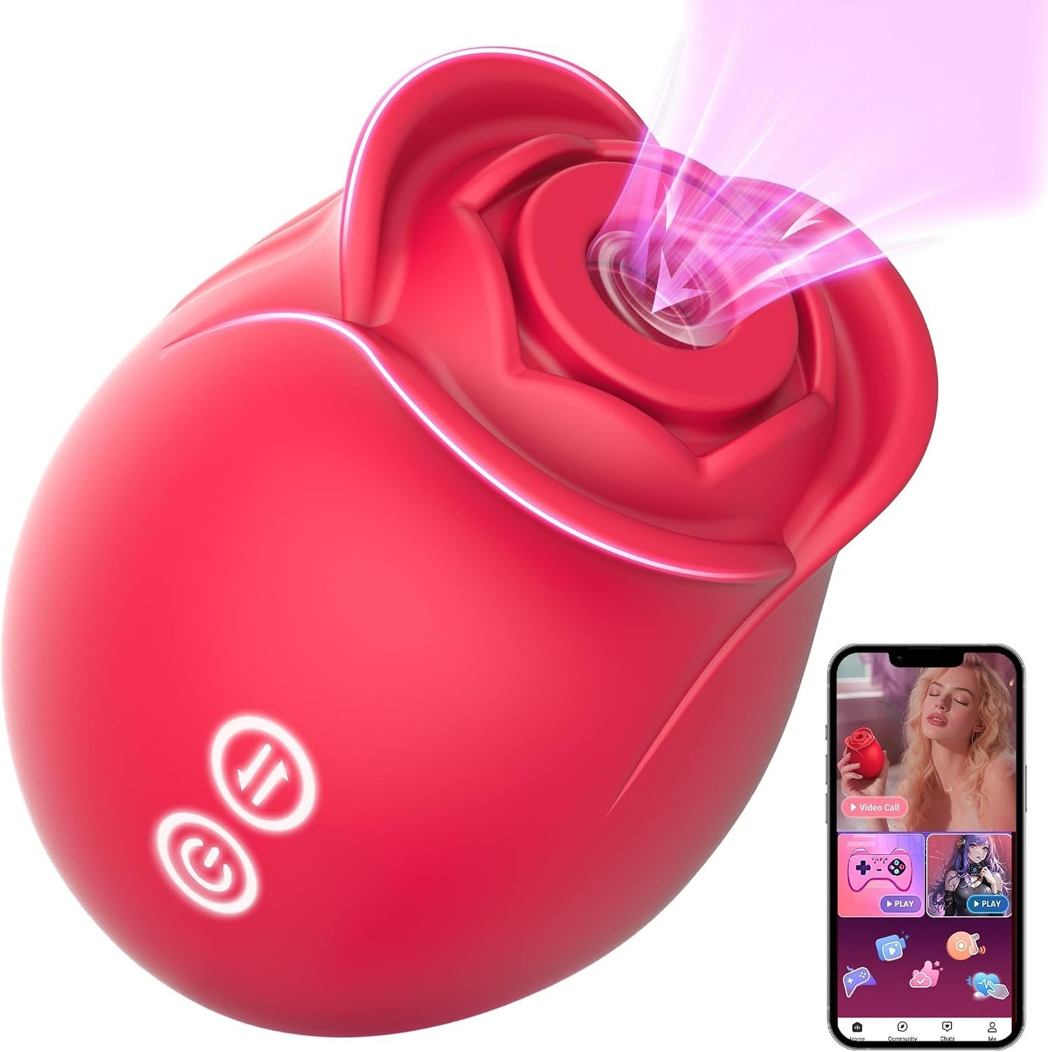 Red Rose Women Sex Toy ~ 10 Sucking Modes for Clitoral Anal Clit Dildo Vibrator