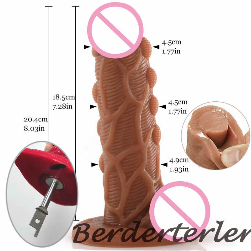 DIY Accessories Double-layer Silicone Dildos Fits Reciprocating Saws Sex Machine