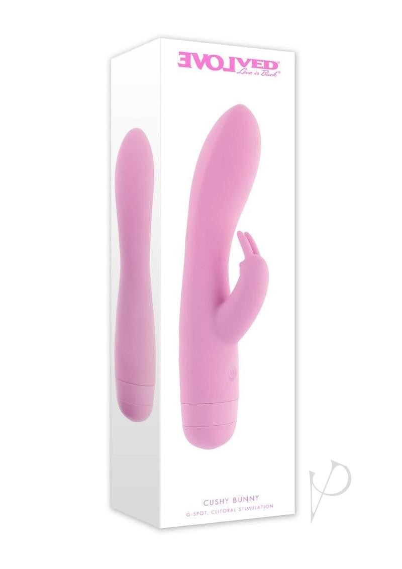Cushy Bunny Rechargeable Silicone Rabbit Vibrator – Pink