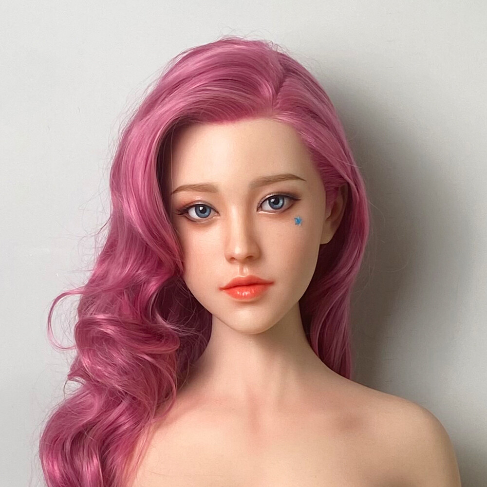 US Sex Dolls Head W/Implanted Hair Realistic Adult Sex Toys for Men (Only Head)