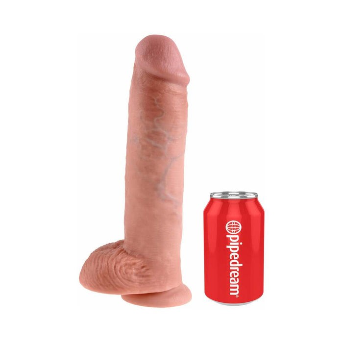 King Cock Realistic Dildo 11in – Vanilla