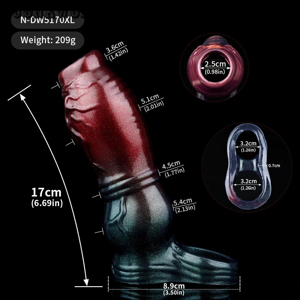 XL Size Open-ended Cock Ring Penis Sleeve Penis G-spot Stimulate Sex Toy for Men