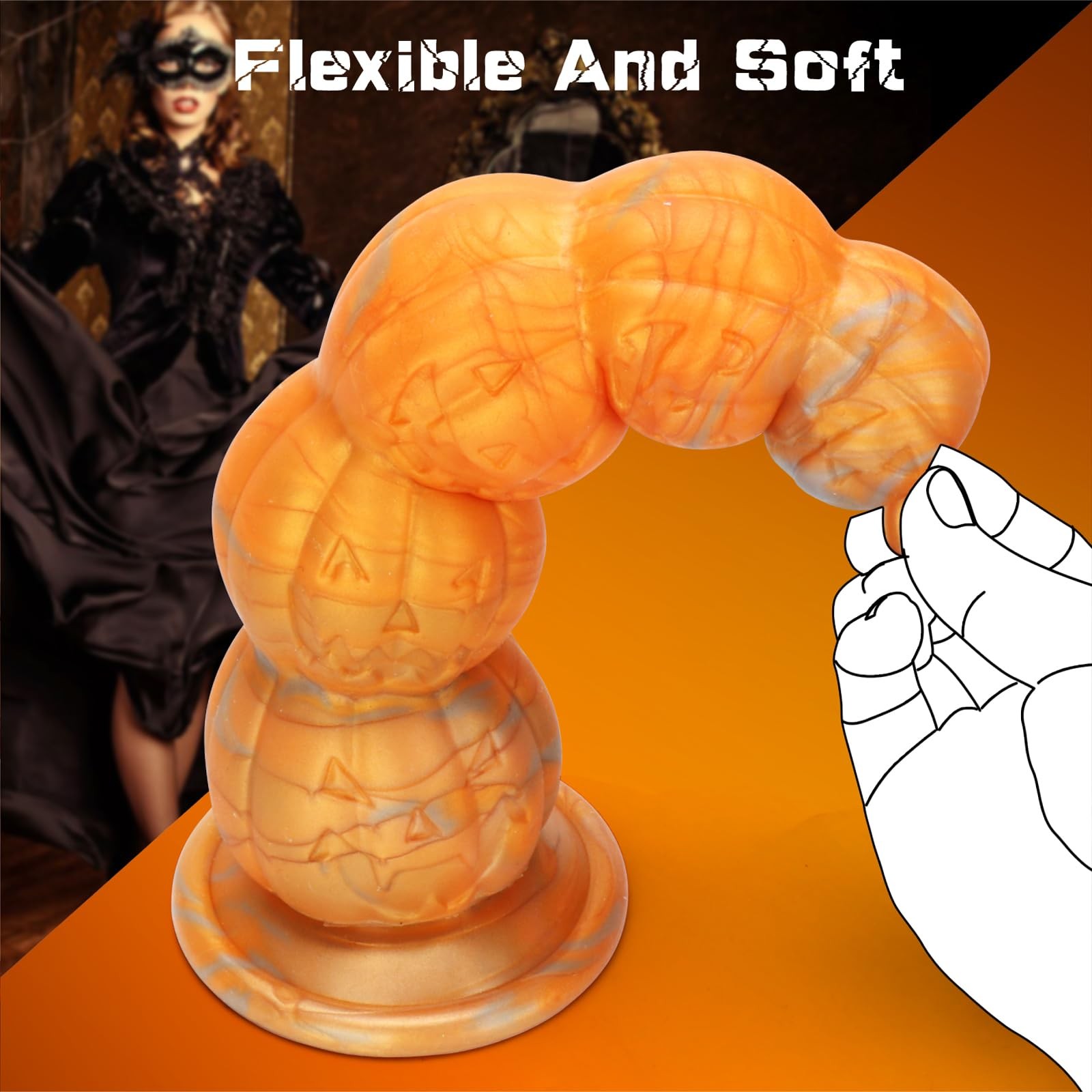 Fantasy Monster Dildo, Anal Dildos Anal Beads for Men, 7.87 Inch Silicone Kno…