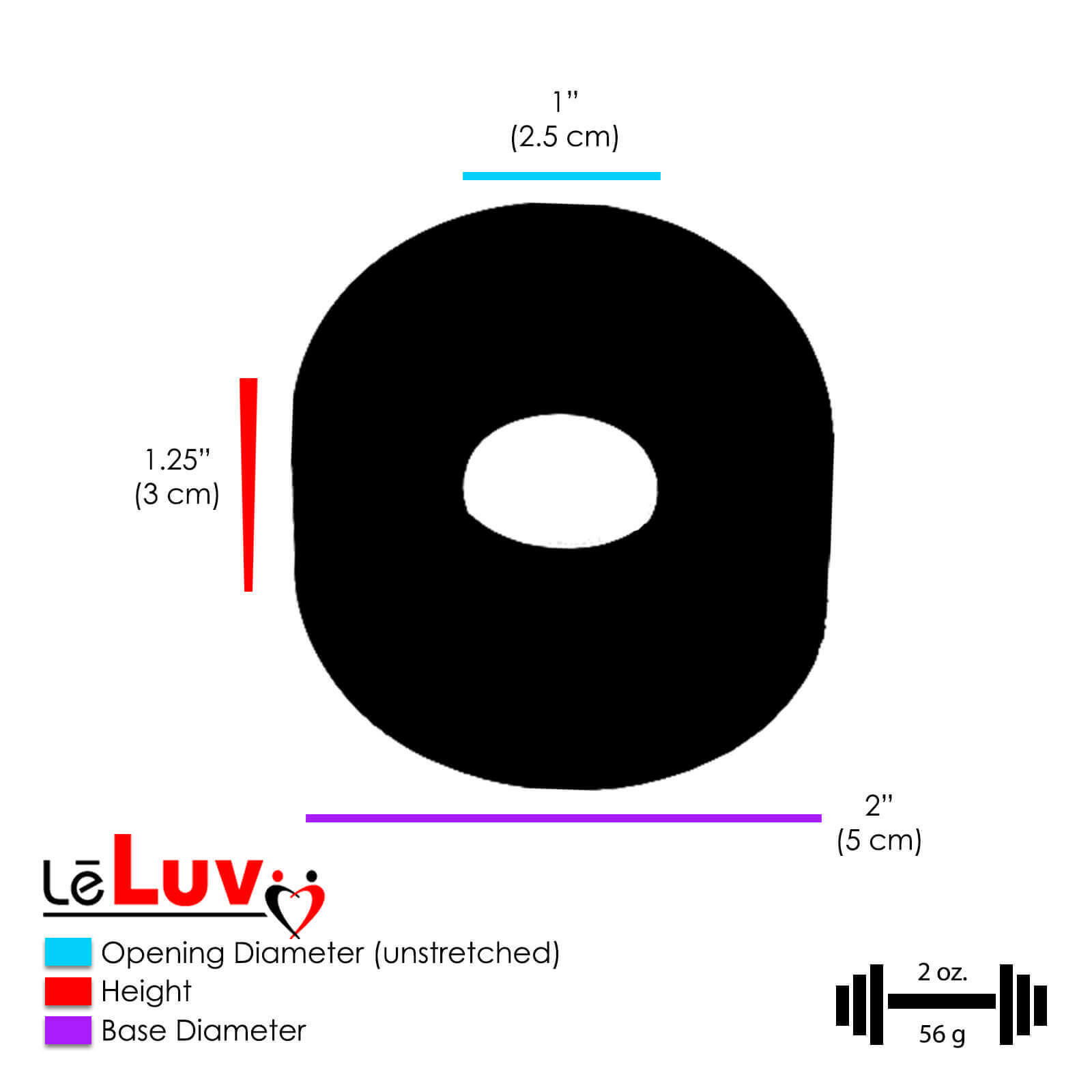 LeLuv Penis Pump with Bullet Zgrip EasyOp 3 Sizes, Black Sleeve, Donut
