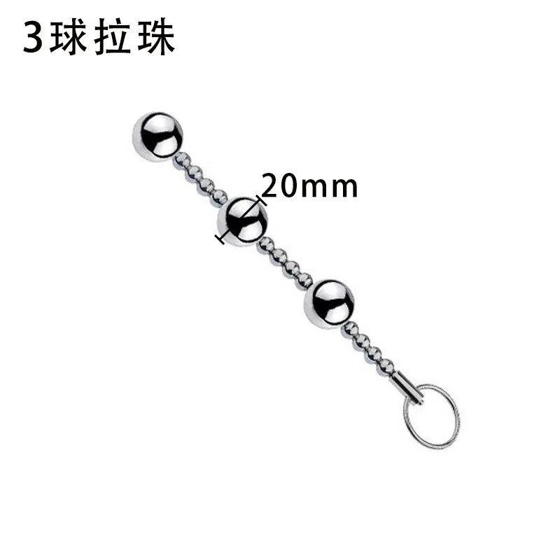 Metal Anal Beads Pull Beads Anal Plug Butt Plug Penetration Anal Dilator Sex Toy
