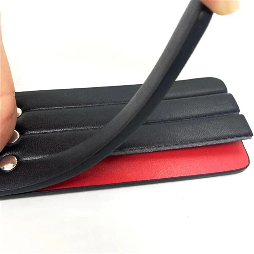 Double-Layer Leather Flogger Whip Paddle Spanking Cosplay Sex Toys Adult Couples
