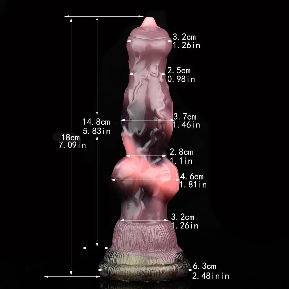 Silicone Long Penis Fantasy Knot Dildo With Sucker Sex Toys For Women Anal Plug