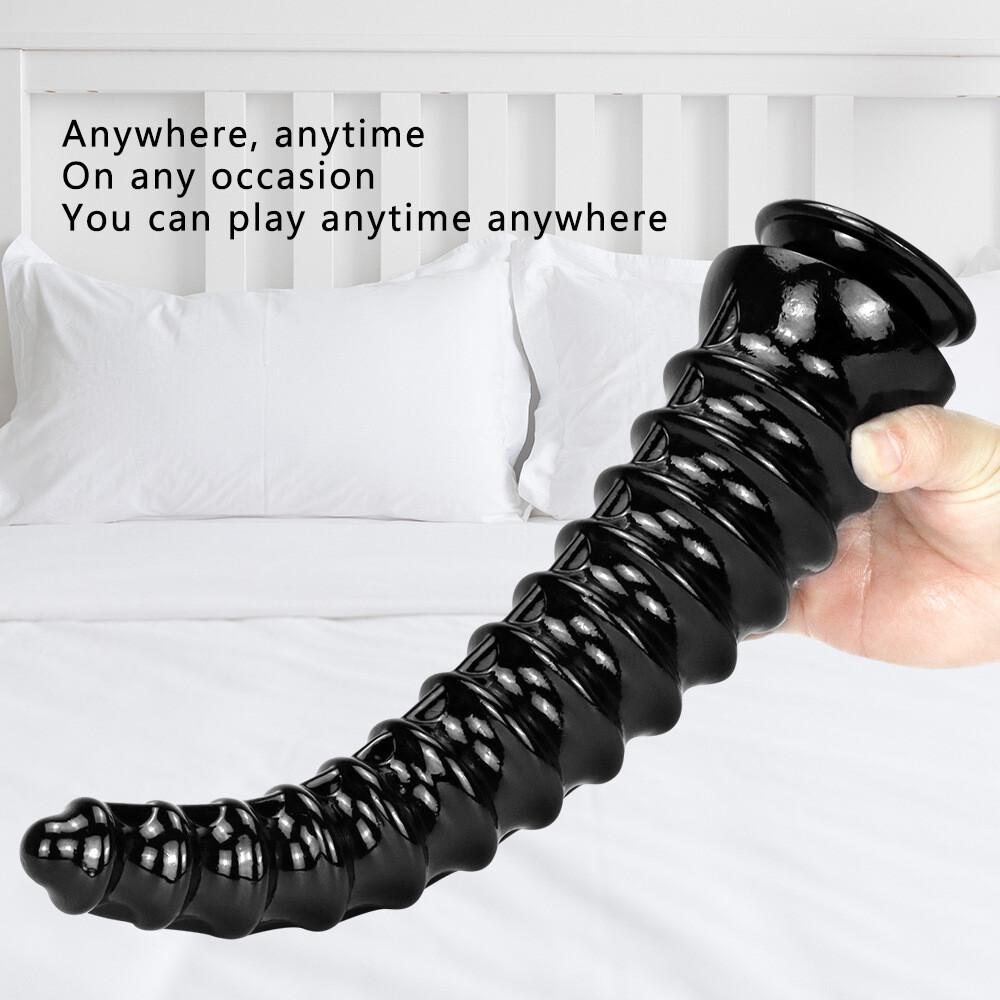 Realistic Big Dildo Silicone Soft Suction Cup Anus Plug Masturbation Sex Toys