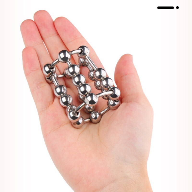 Rolling Ball Stainless Steel Penis Glans Ring Increase Orgasm Stimulate Sex Toy