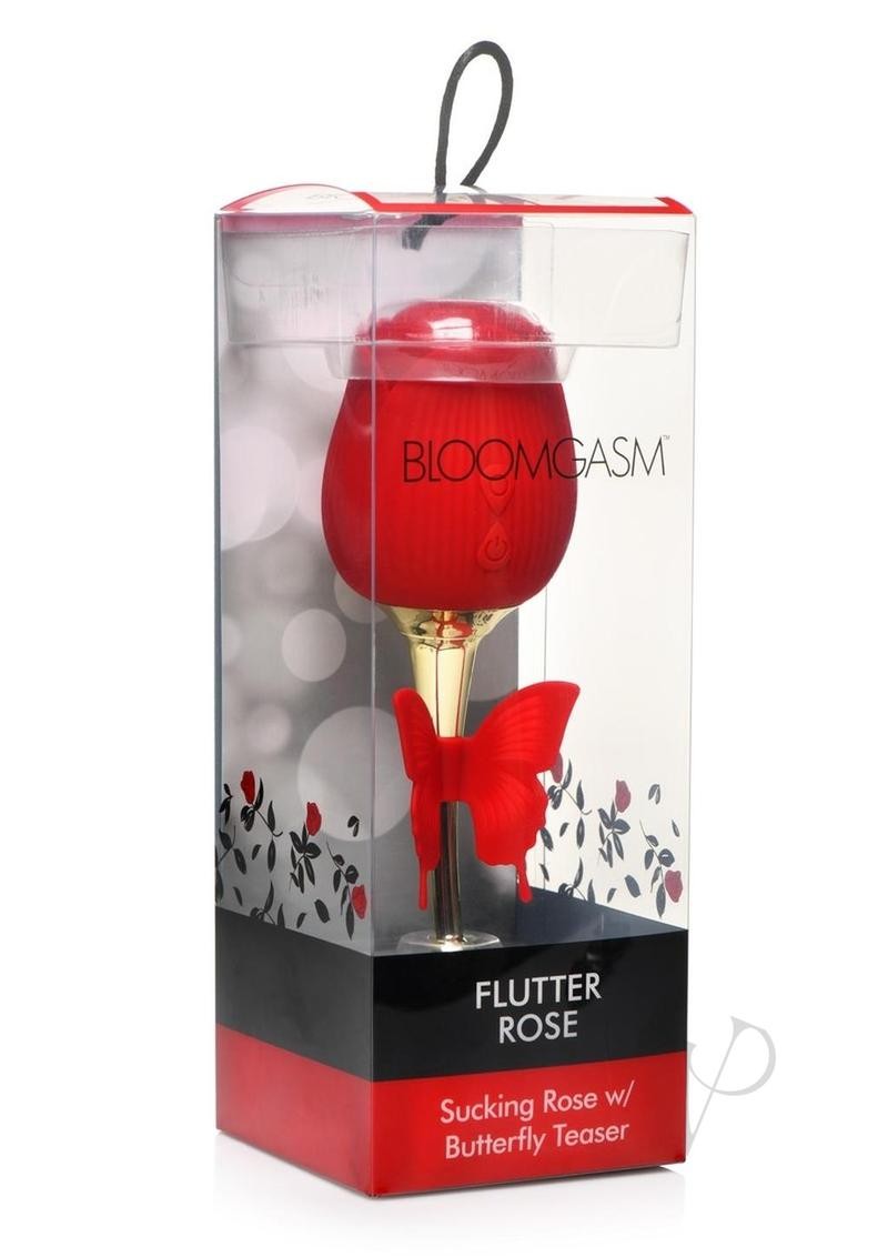 Inmi Bloomgasm Flutter Rose Rechargeable Silicone Sucking Rose with Butterfly