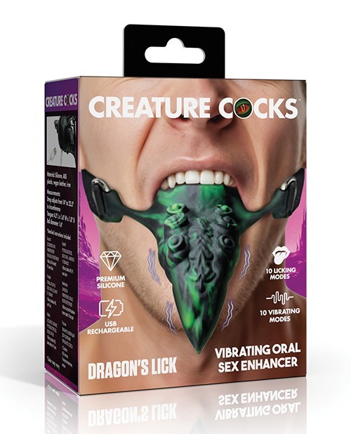 Creature Cocks Dragon’s Lick Vibrating Tentacle Tongue Vibrator