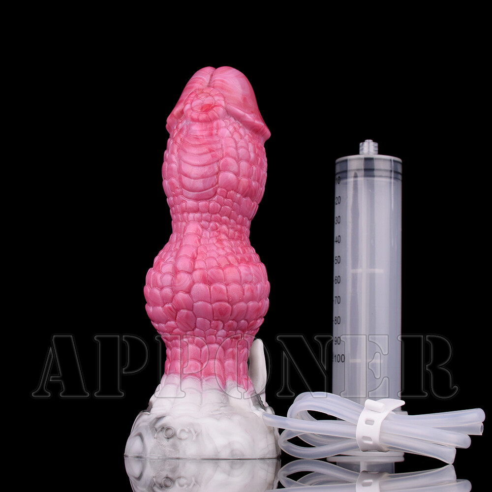 Soft Silicone Squirting Function Fake Ejaculating Masturbator Spray Sex Toys