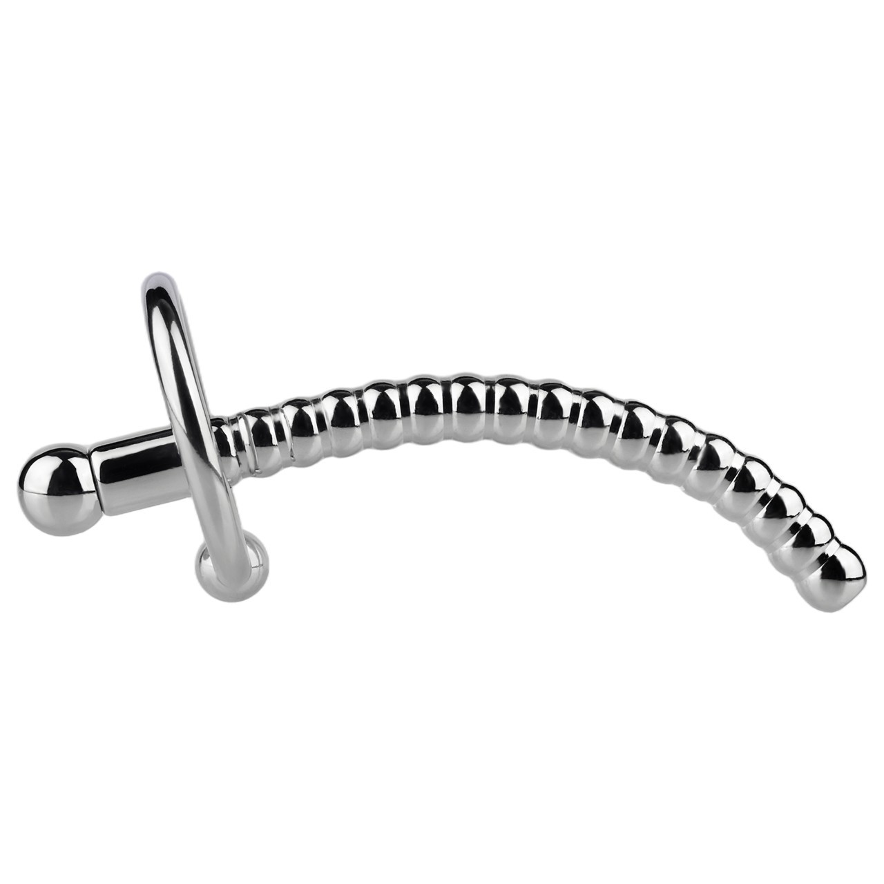Male Chastity Devices with Stainless Steel Ring and Plug Men Urethral Stretching