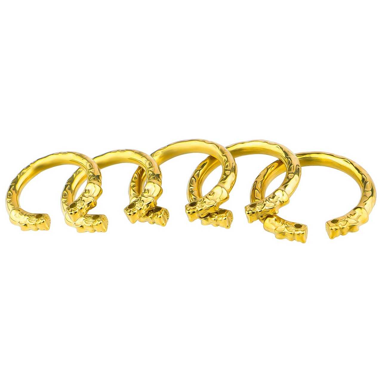Stainless Steel Penis Glans Ring Erection Enhance for Men Metal Cock Ring Tiger
